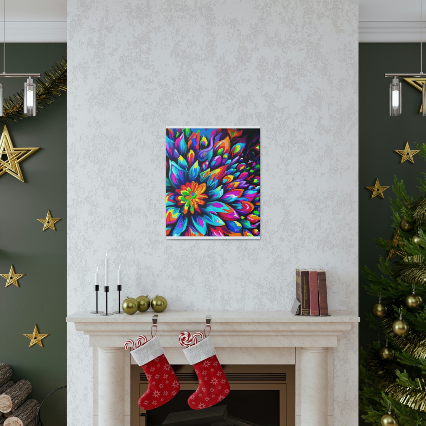 "Psychedelic Bloom" - Canvas