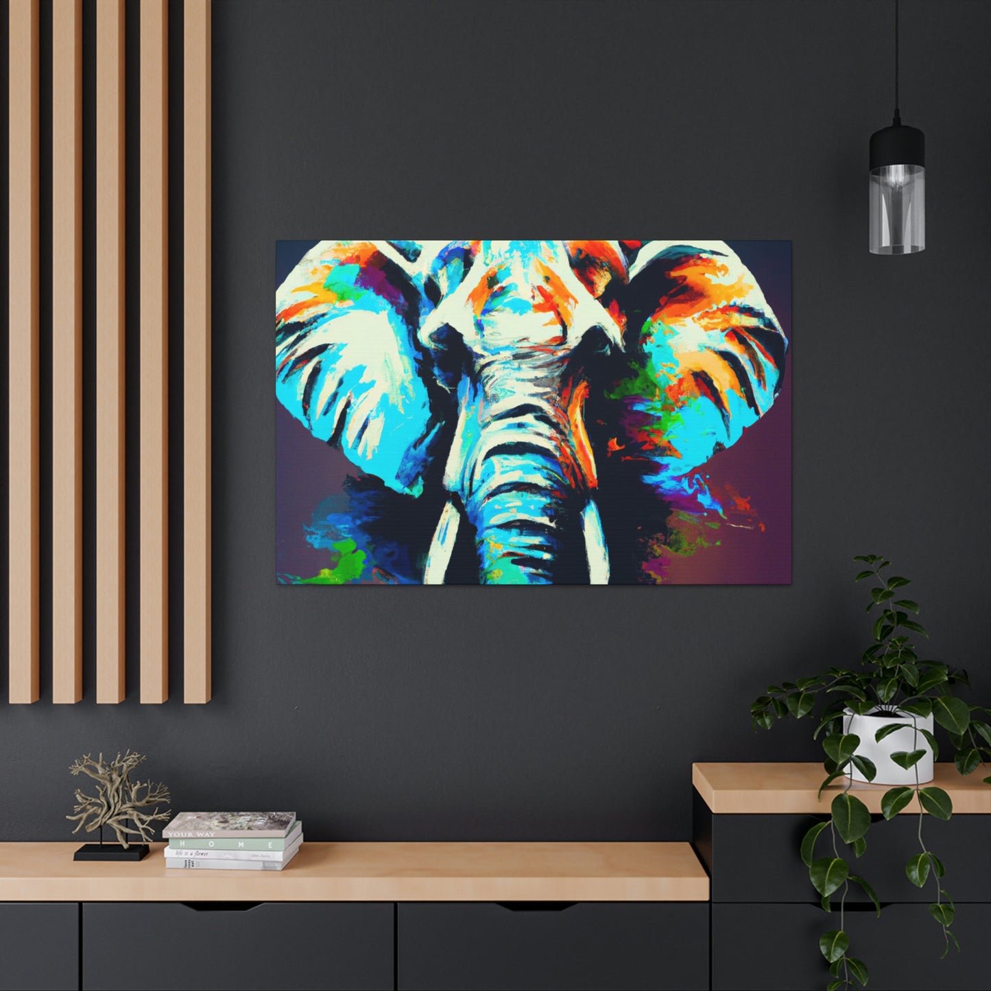 Rainbow Trunk. - Canvas