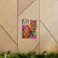 1. "Colored Flower Mix"
2. "Multi Flowered Cat"
3. "Digital Room Mix" - Canvas