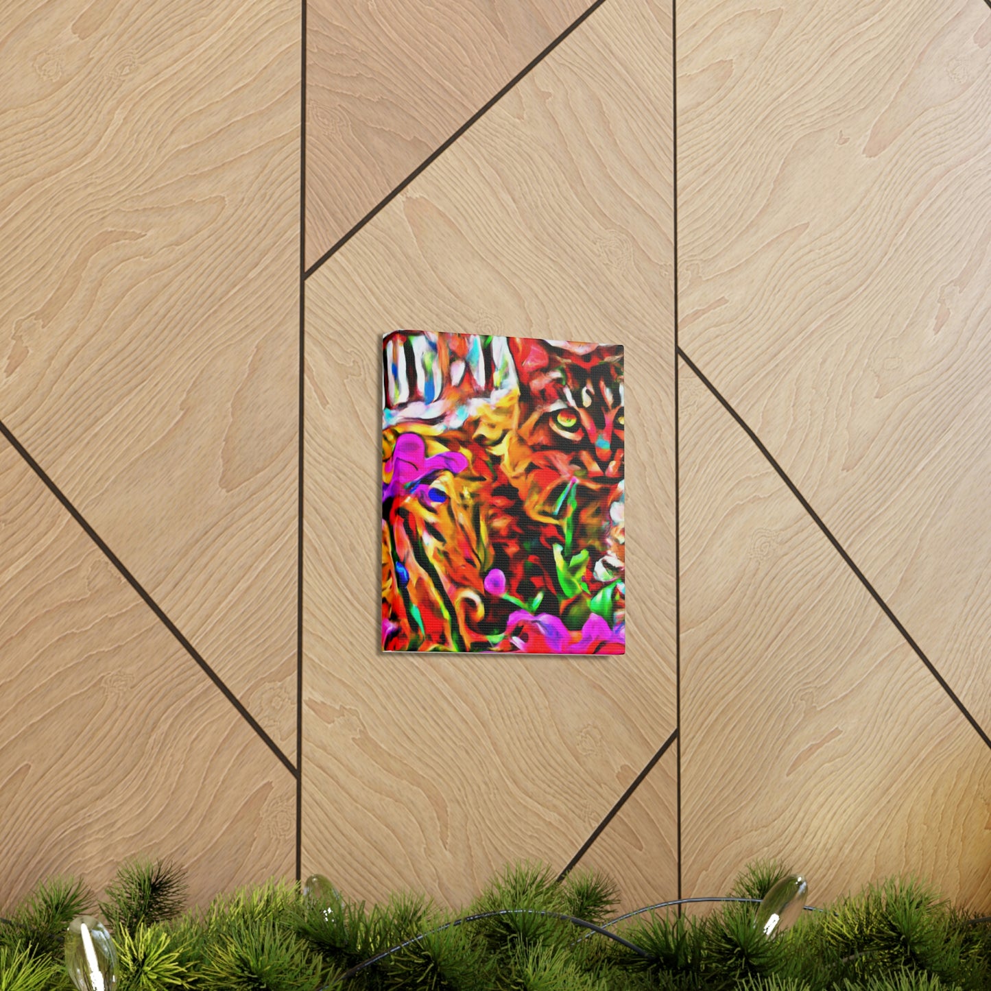 1. "Colored Flower Mix"
2. "Multi Flowered Cat"
3. "Digital Room Mix" - Canvas