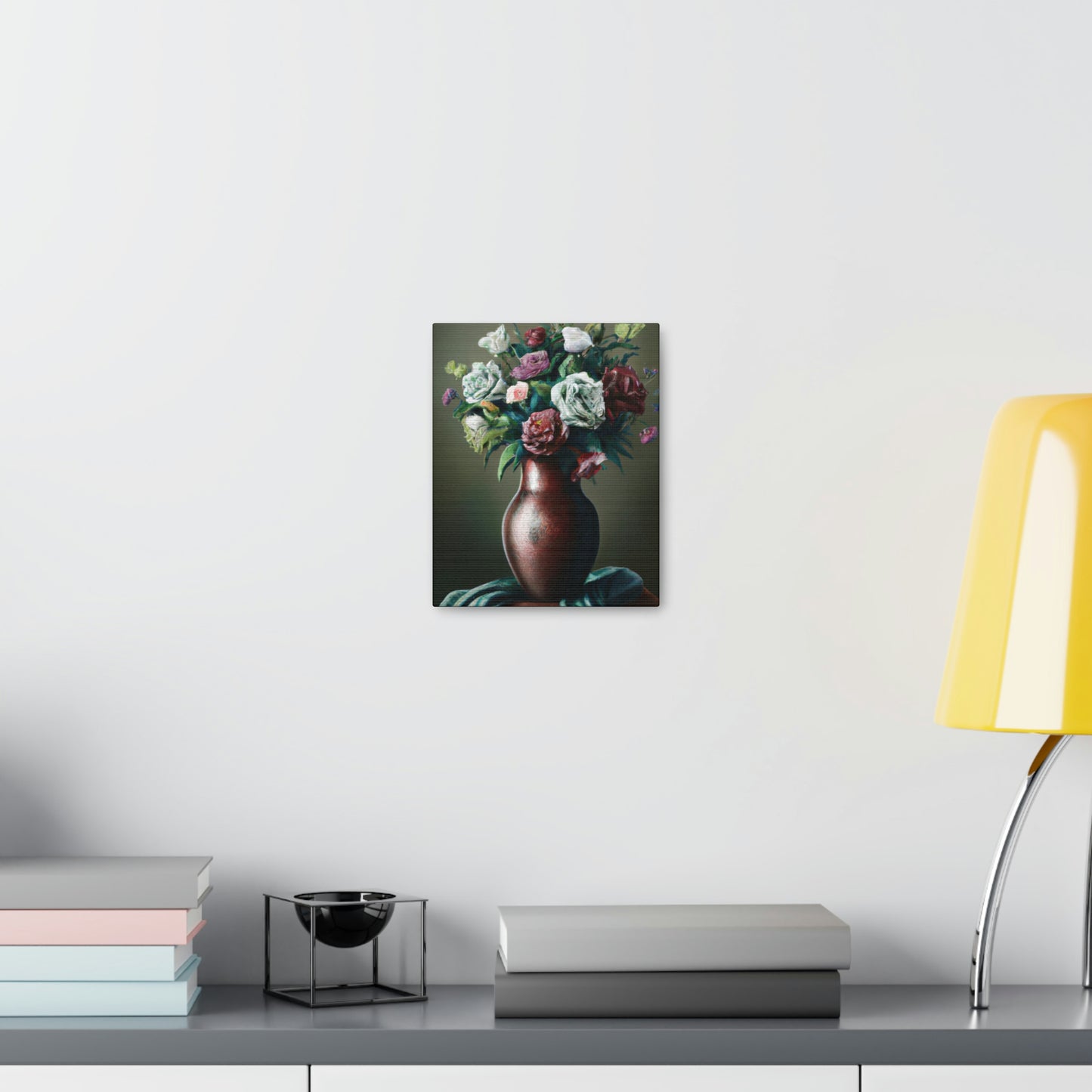 "Delicate Floral Flourish" - Canvas
