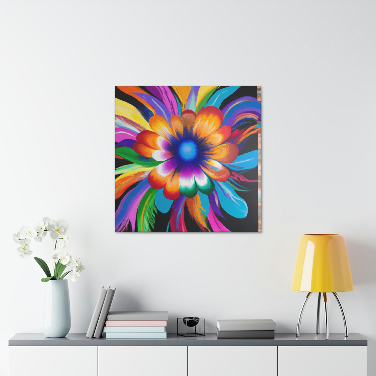 Psychedelic Bloom. - Canvas
