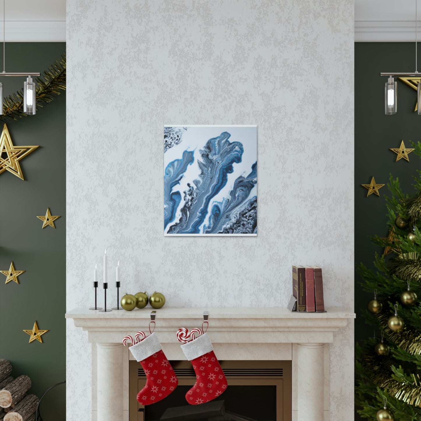 Blue Whirl - Canvas