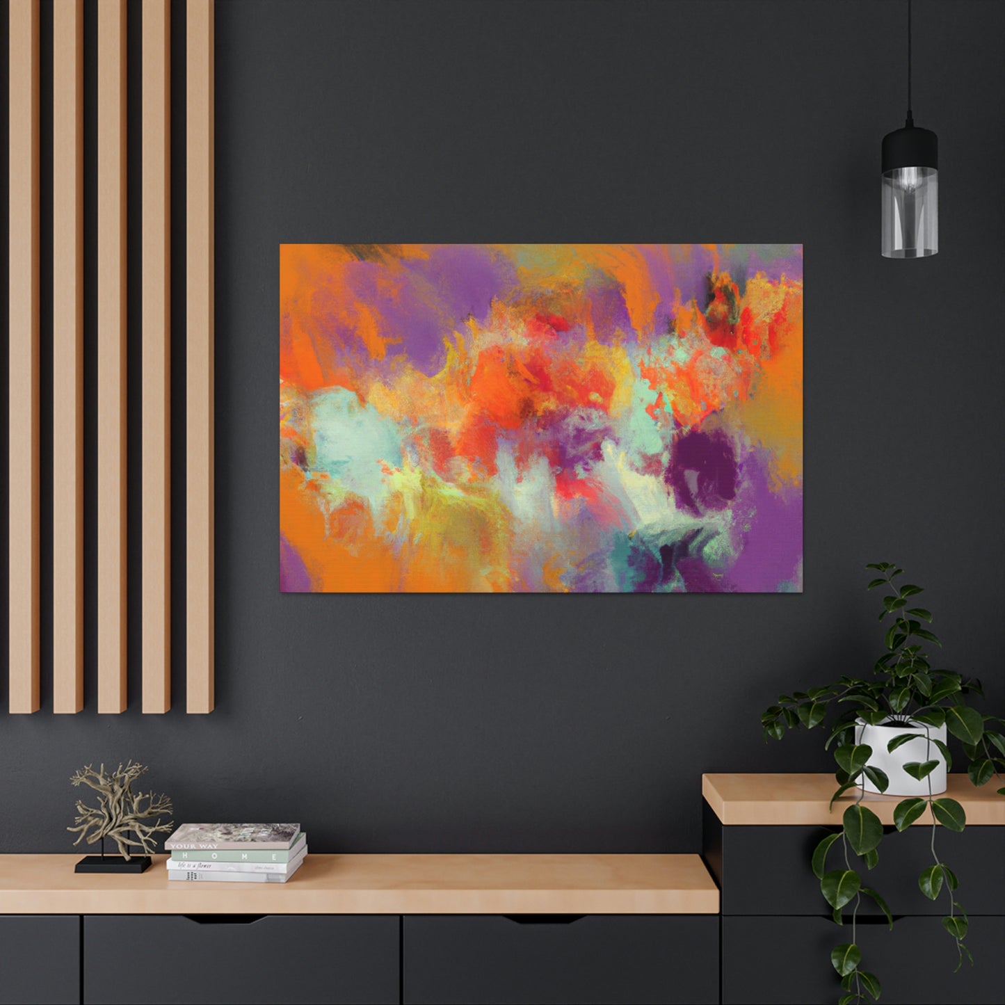 Coral Sparkle. - Canvas